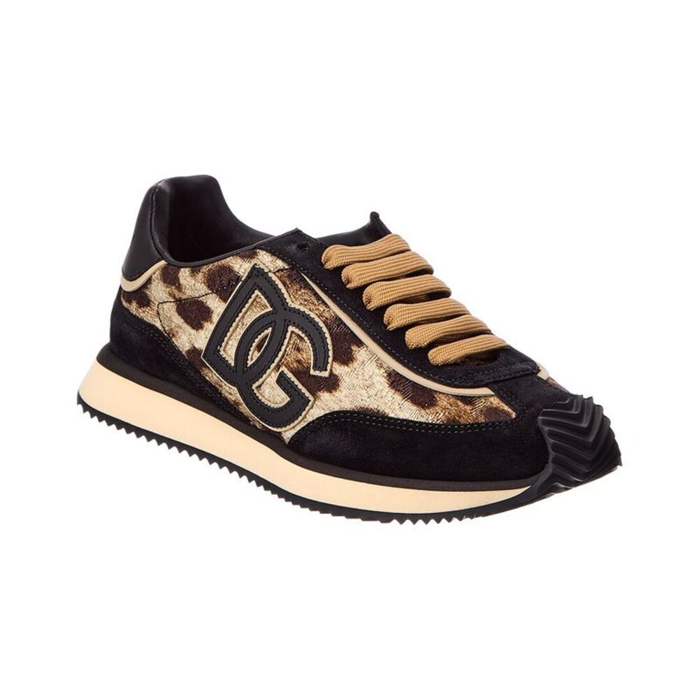 Dolce & Gabbana Dg Cushion Canvas & Leather Sneaker